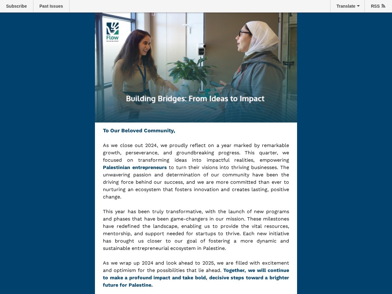 Our Building Blocks Q4 2024 | Building Bridges: From Ideas to Impact!